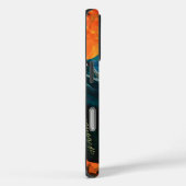 Glas in lood Wildlife Mountain Sunset Beer Case-Mate iPhone Case (Achterkant / Rechts)