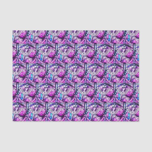 Glas in lood Window Christmas Angel Tissuepapier (Voorkant)