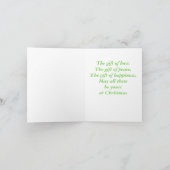 Glas in lood Window Christmas Feestdagen Kaart (Binnen)