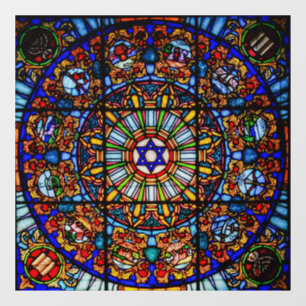GLAS IN LOOD WINDOW CLING RELIGIOUS RAAMSTICKER