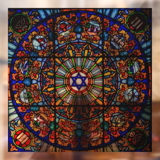 GLAS IN LOOD WINDOW CLING RELIGIOUS RAAMSTICKER (Vel 2)