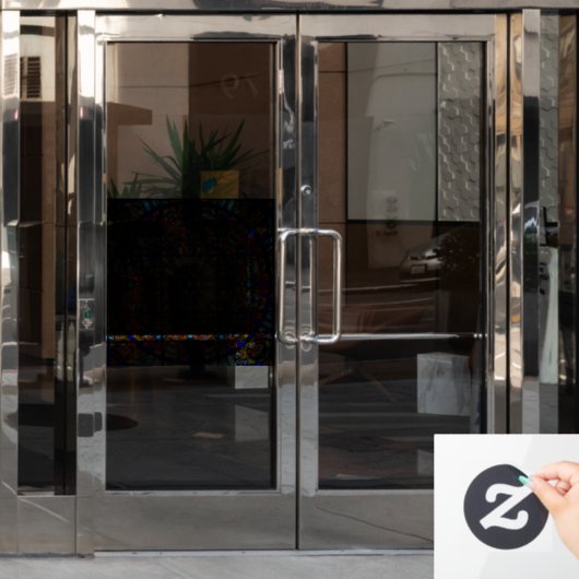 GLAS IN LOOD WINDOW CLING RELIGIOUS RAAMSTICKER (Kantoordeur)