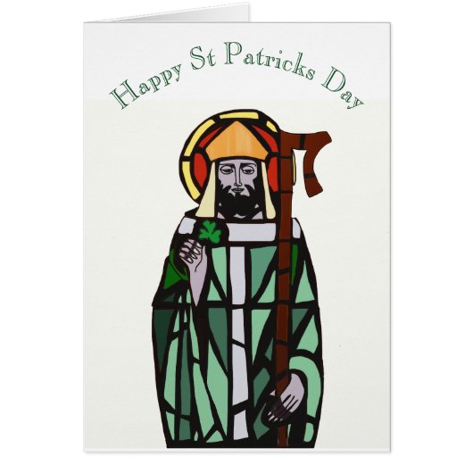 Glas in lood Window Design of St. Patrick (Voorkant)