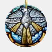 Glas in lood Window Dove Ornament (Voorkant)