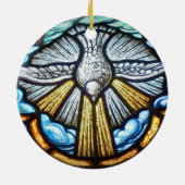 Glas in lood Window Dove Ornament (Achterkant)