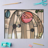 Glas in lood Window, Hill House van Mackintosh Tissuepapier (Craft)