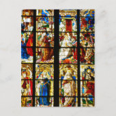 Glas in lood Window in Keulen, Duitsland Briefkaart (Voorkant)