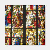 Glas in lood Window in Keulen, Duitsland Magneet (Voorkant)