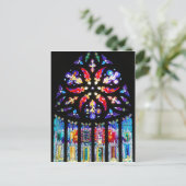 Glas in lood Window in Schotland Briefkaart (Staand voorkant)