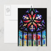 Glas in lood Window in Schotland Briefkaart (Voorkant / Achterkant)