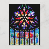 Glas in lood Window in Schotland Briefkaart (Voorkant)