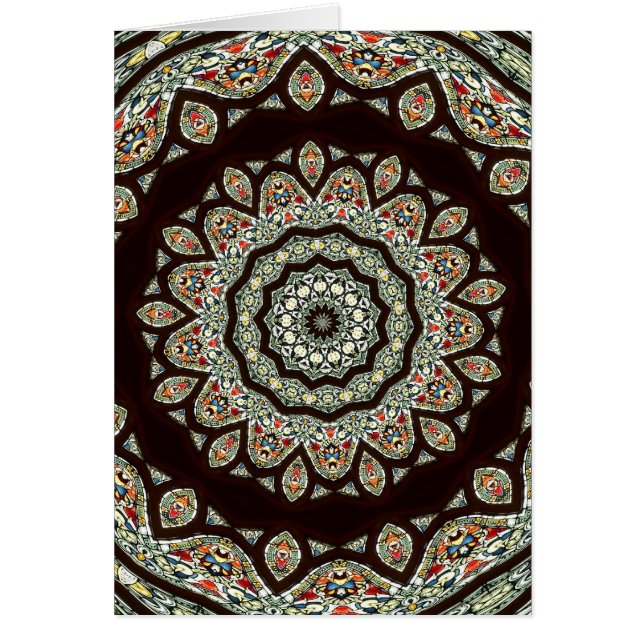 Glas in lood Window Kaleidoscoop 13 (Voorkant)