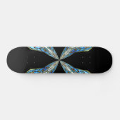 Glas in lood Window Kaleidoscoop 16 Skateboard (Horizontaal)