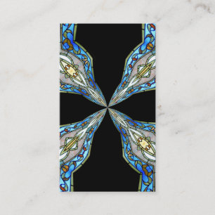 Glas in lood Window Kaleidoscoop 16 Visitekaartje