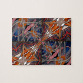 Glas in lood Window Kaleidoscoop 18 Legpuzzel (Horizontaal)