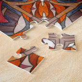 Glas in lood Window Kaleidoscoop 18 Legpuzzel (Zijkant)