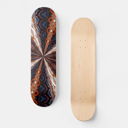 Glas in lood Window Kaleidoscoop 19 Skateboard (Voorkant)