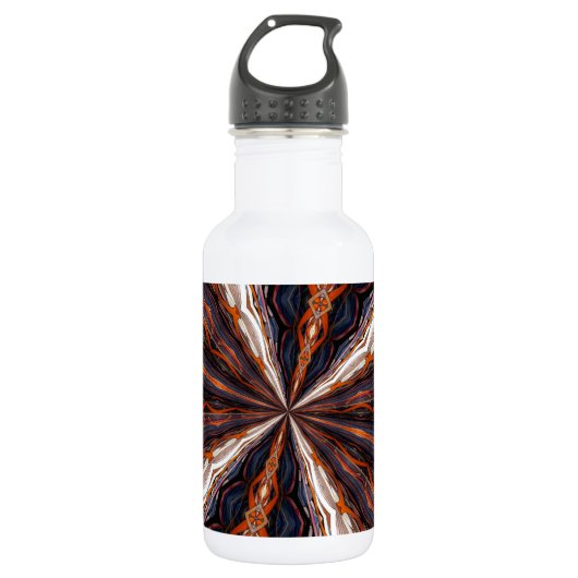 Glas in lood Window Kaleidoscoop 19 Waterfles (Voorkant)