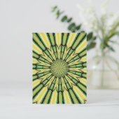 Glas in lood Window Kaleidoscoop 20 Briefkaart (Staand voorkant)