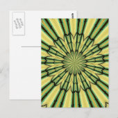 Glas in lood Window Kaleidoscoop 20 Briefkaart (Voorkant / Achterkant)