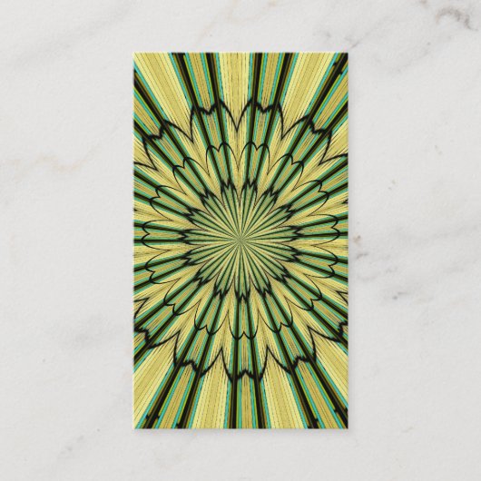 Glas in lood Window Kaleidoscoop 20 Visitekaartje (Voorkant)