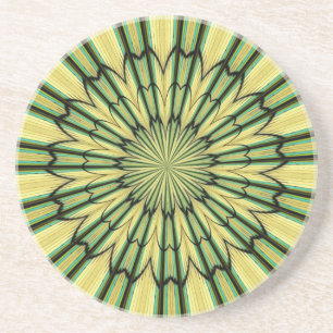 Glas in lood Window Kaleidoscoop 20 Zandsteen Onderzetter