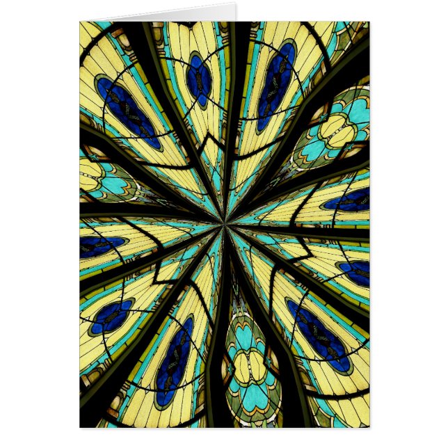 Glas in lood Window Kaleidoscoop 23 (Voorkant)