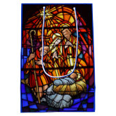 Glas in lood Window Natitivity-kerstcadeau Medium Cadeauzakje (Achterkant)