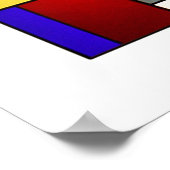 Glas in lood Window Tryptych Theo Van Doesburg Poster (Hoek)