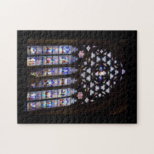 'Glas in lood Windows' Jigsaw Puzzel (Horizontaal)