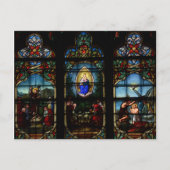 Glas in lood Windows Notre Dame Paris Cathedraal Briefkaart (Voorkant)