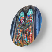 Glas in lood Windows, Salisbury Cathedral, VK Ronde Klok (Hoek)