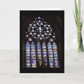 'Glas in lood Windows'-vakantiekaart - Kerstmis Feestdagen Kaart (Voorkant)