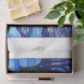 Glas-in-lood Winterbossen Tissuepapier (Geschenk)