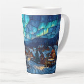 Glas-in-lood Winterdorp Latte Mok (Rechterhoek)
