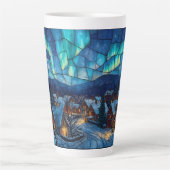 Glas-in-lood Winterdorp Latte Mok (Voorkant)