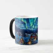 Glas-in-lood Winterdorp Magische Mok (Voorkant links)
