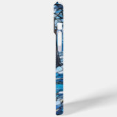 Glas in lood Winterlandschap – Maanverlichte bos Case-Mate iPhone Case (Achterkant / Links)