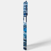 Glas in lood Winterlandschap – Maanverlichte bos Case-Mate iPhone Case (Achterkant / Rechts)