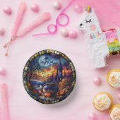 Glas in lood Witch's Cauldron Papieren Kommen (Feest)