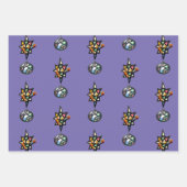 Glas in lood X-Mas Cust. Papieren pakbladen Inpakpapier Vel (Voorkant 3)