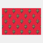 Glas in lood X-Mas Cust. Papieren pakbladen Inpakpapier Vel (Voorkant 2)