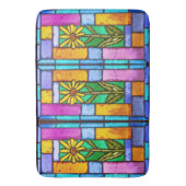 Glas in lood Yellow Daisy Badmat (Voorkant Verticaal)