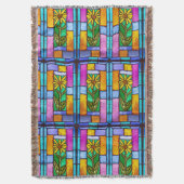Glas in lood Yellow Daisy Deken (Voorkant Verticaal)