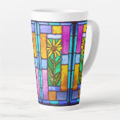 Glas in lood Yellow Daisy Latte Mok (Rechterhoek)