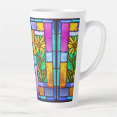 Glas in lood Yellow Daisy Latte Mok (Rechts)