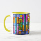 Glas in lood Yellow Daisy Mok (Links)