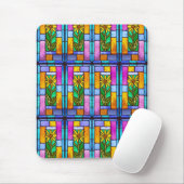 Glas in lood Yellow Daisy Muismat (Met muis)