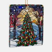 Glas in lood Yule Tree Ornament (Rechts)