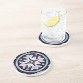 Glas in lood zandsteen onderzetter (Zijkant)